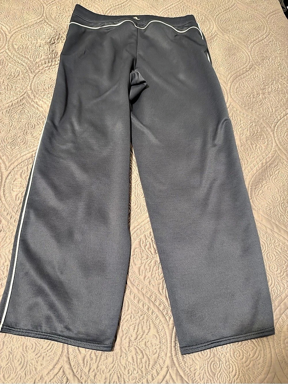 Athletic Works Wide Leg Athletic Pants in Gray Size Large Like New